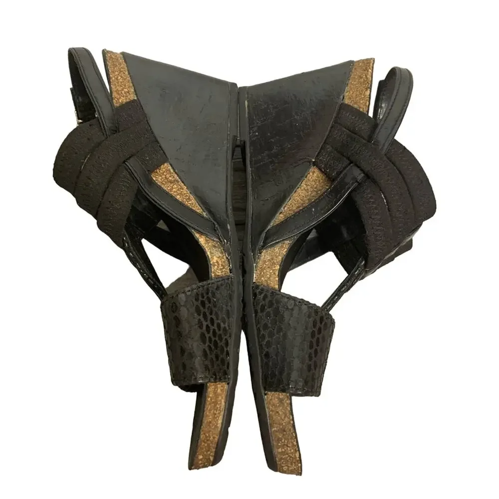 Mephisto leather air‎ relax wedge sandals